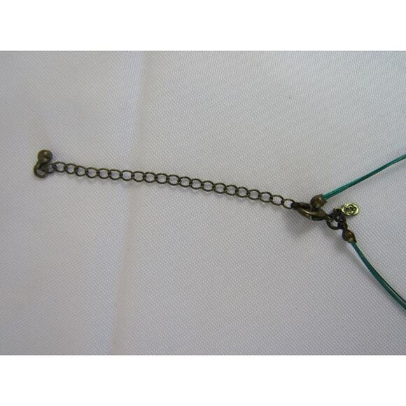 Premier Design VTG Chunky Turquoise Blue Green Bead Necklace 23" Boho Cottage - Picture 3 of 4